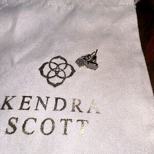 Kendra Scott Gray and Silver Stud Earrings